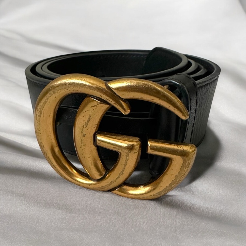 Authentic Gucci Double GG Buckle Belt Size 95cm